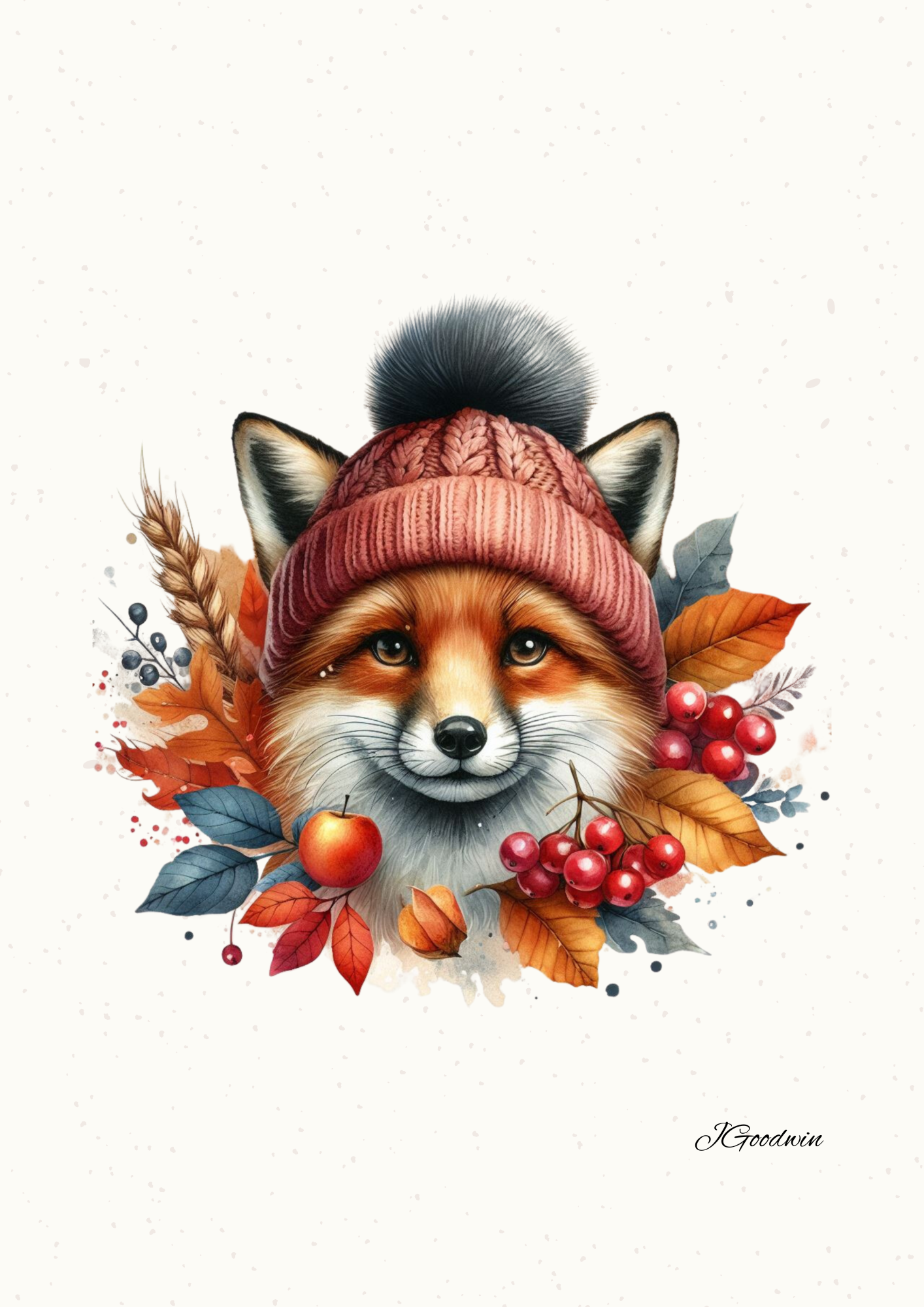 "Fox In A Hat" Print