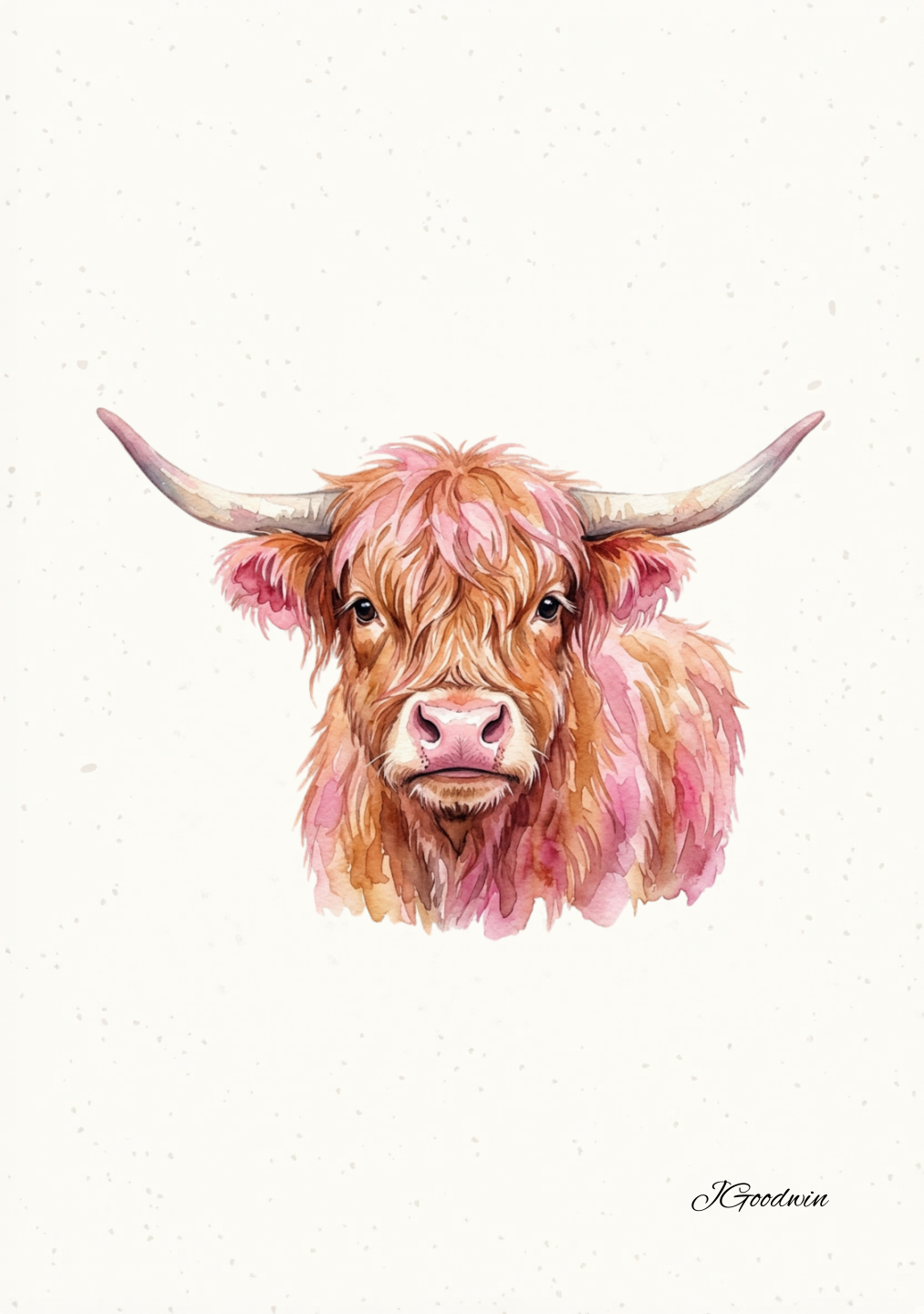 "Bonnie the Highland Cow" Digital Print