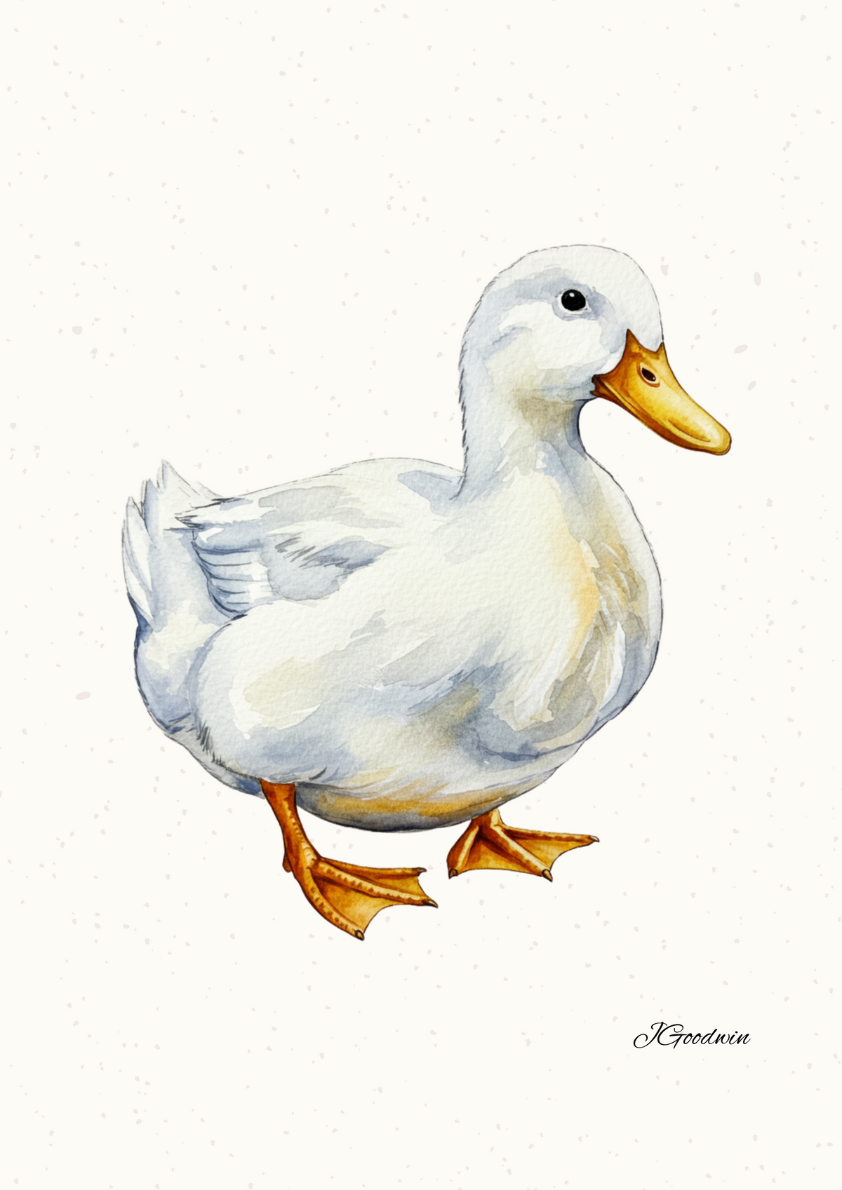 "Matilda the White Pekin Duck" Digital Print