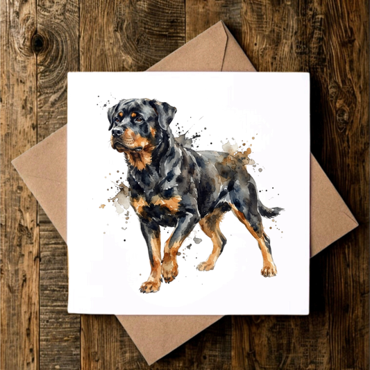 Rottweiler Greeting Card