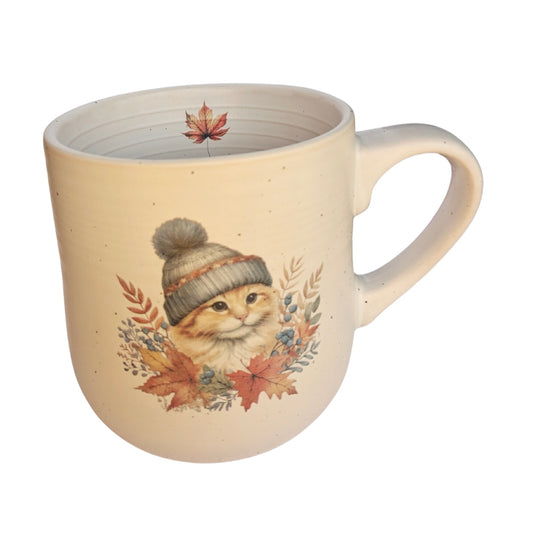 Cat in a Hat Stoneware Mug