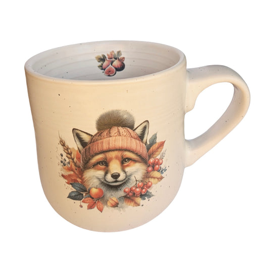 Fox in a Hat Stoneware Mug
