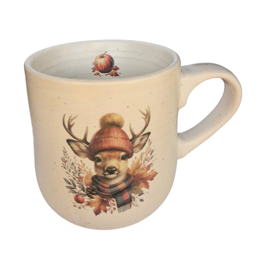 Deer in a Hat Stoneware Mug