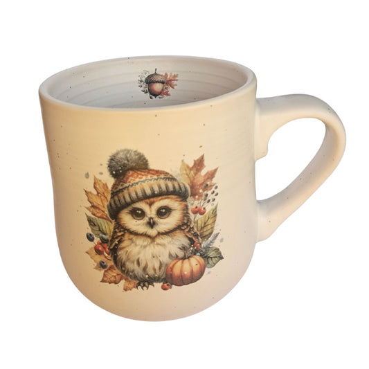 Owl in a Hat Stoneware Mug