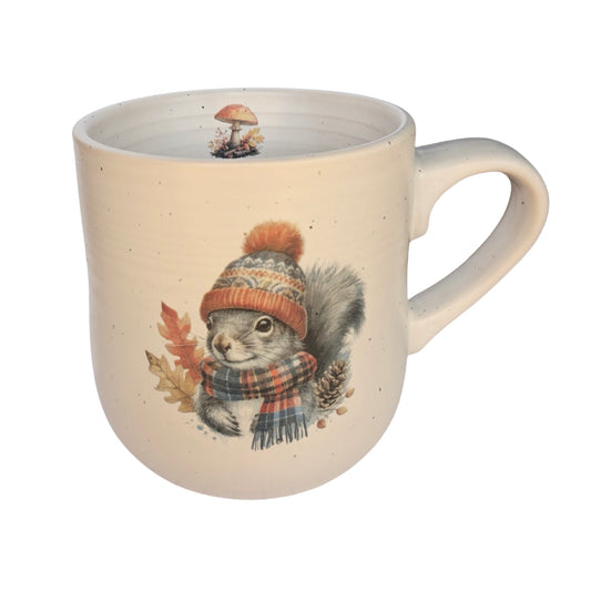 Squirrel in a Hat Stoneware Mug