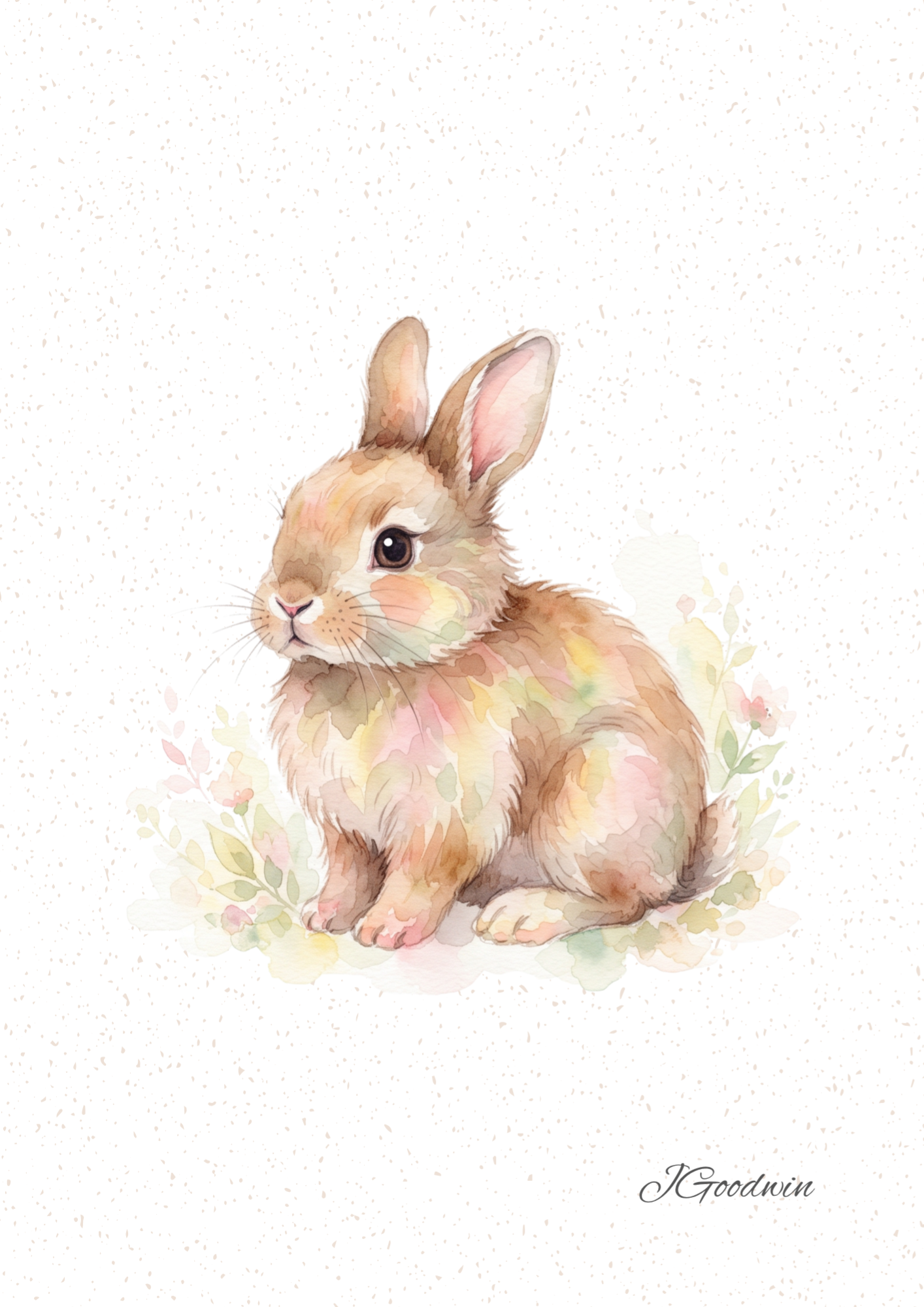 Rabbit Digital Print