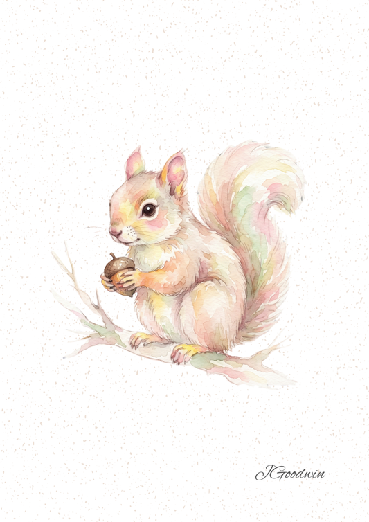 Squirrel Digital Print