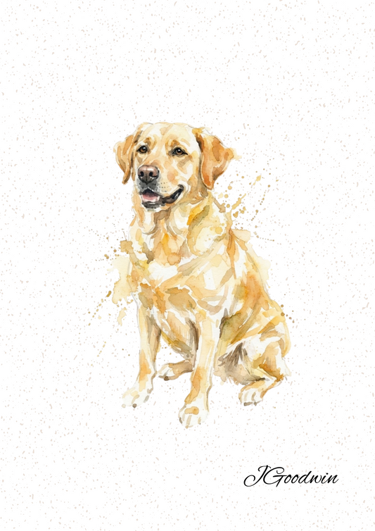 Yellow Labrador Print