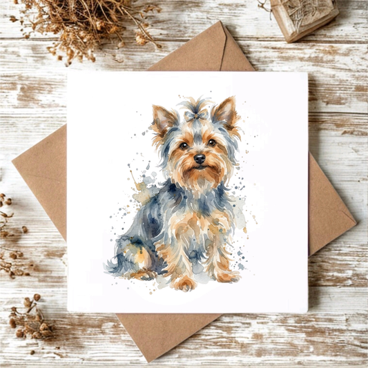 Yorkshire Terrier Greeting Card