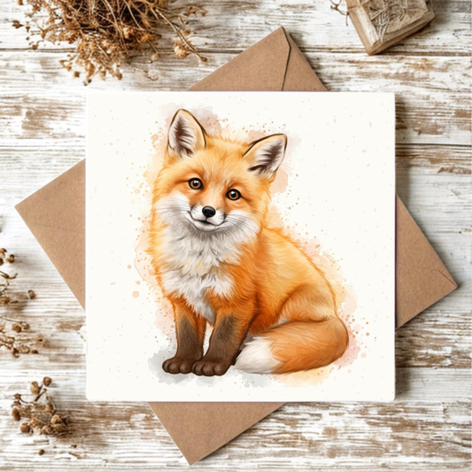 Fox Cub Greeting Card