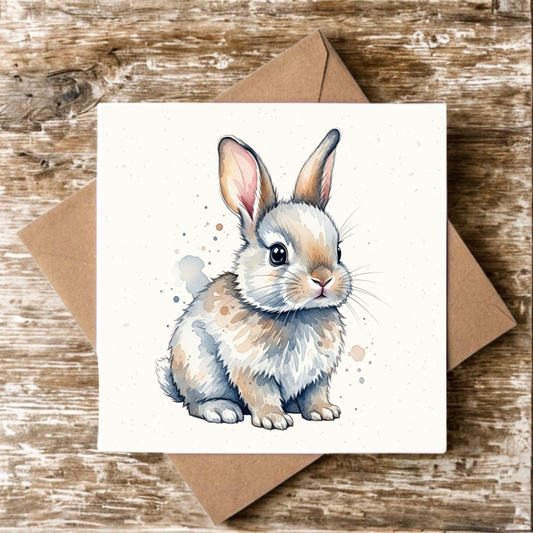 Kit (Rabbit) Greeting Card