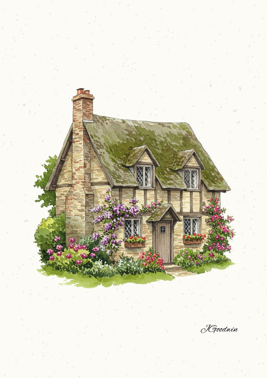 "Meadow View Cottage" Print