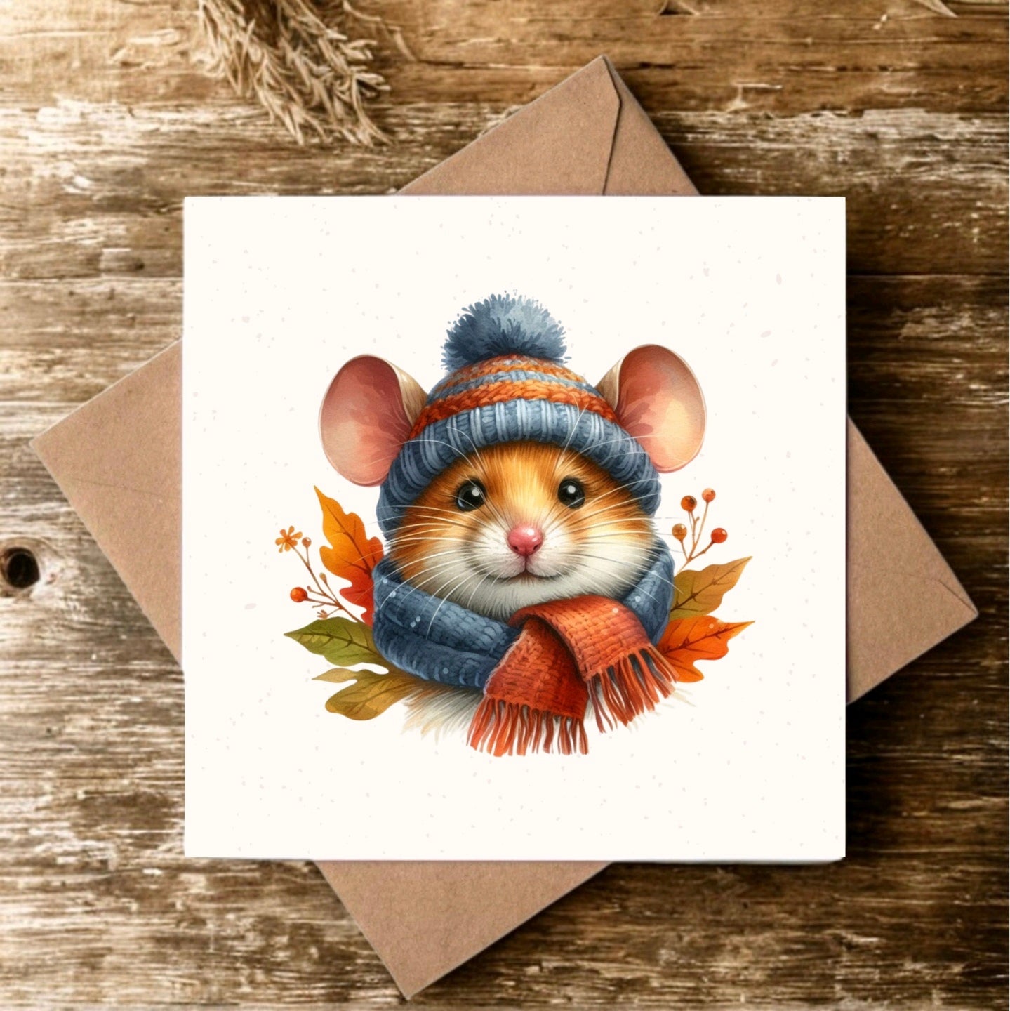 "Mouse In A Hat" Greeting Card