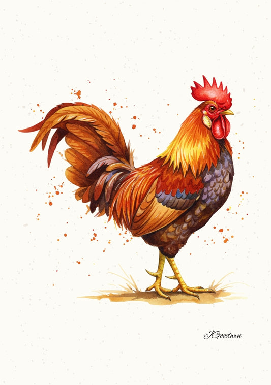 "Hector the Cockerel" Print