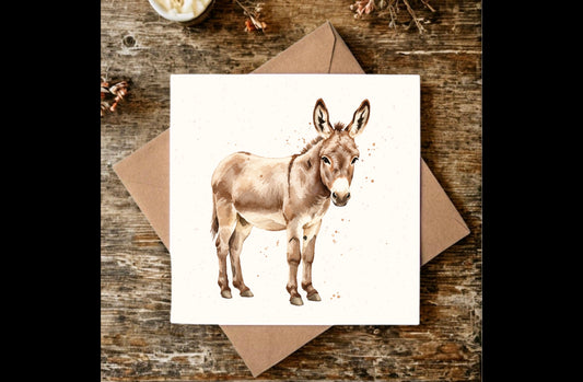 "Milo the Donkey" Greeting Card
