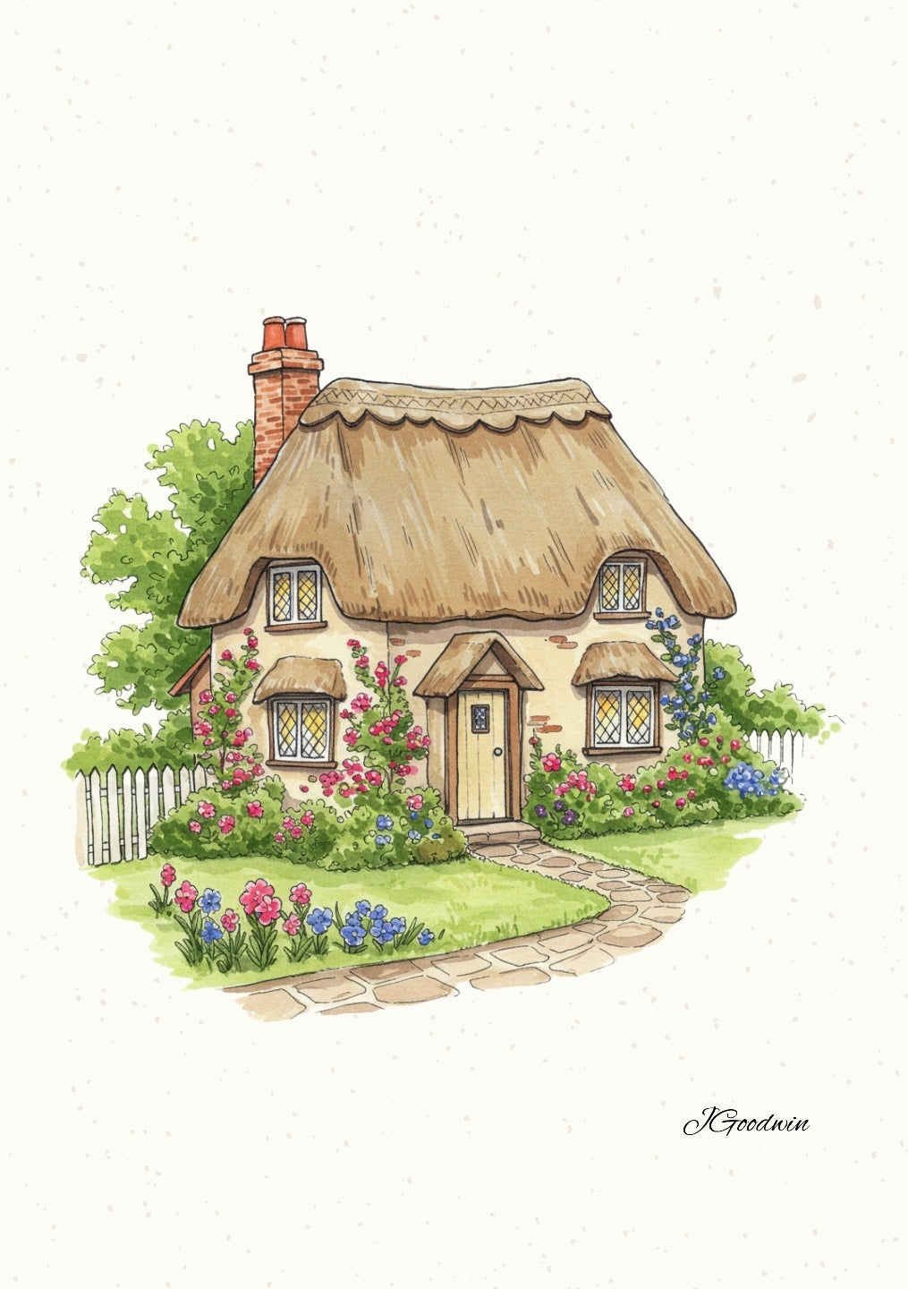 "Bluebell Cottage" Print