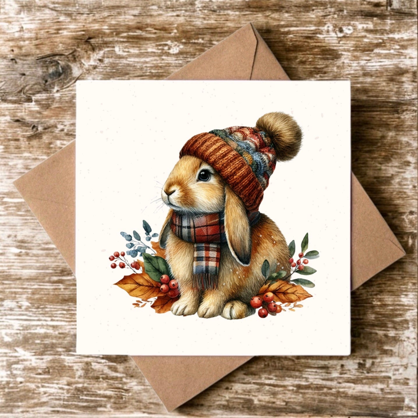 "Hare In A Hat" Greeting Card
