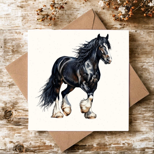 "Felicity the Shire Horse" Greeting Card