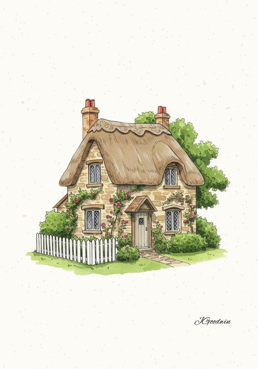 "Rose Cottage" Print