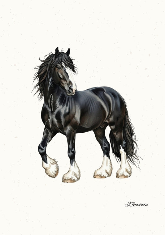 "Felicity the Shire Horse" Print
