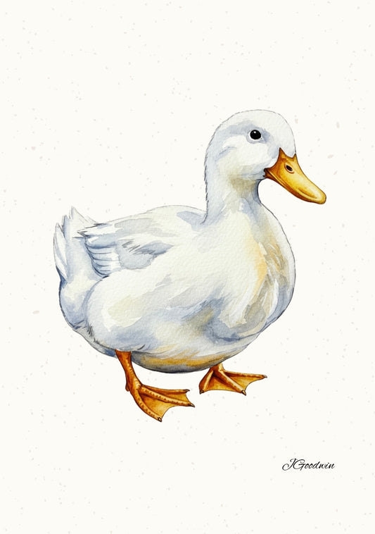 "Matilda the Pekin Duck" Print