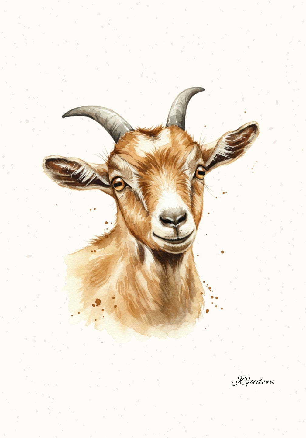 "Hughie the Goat" Print