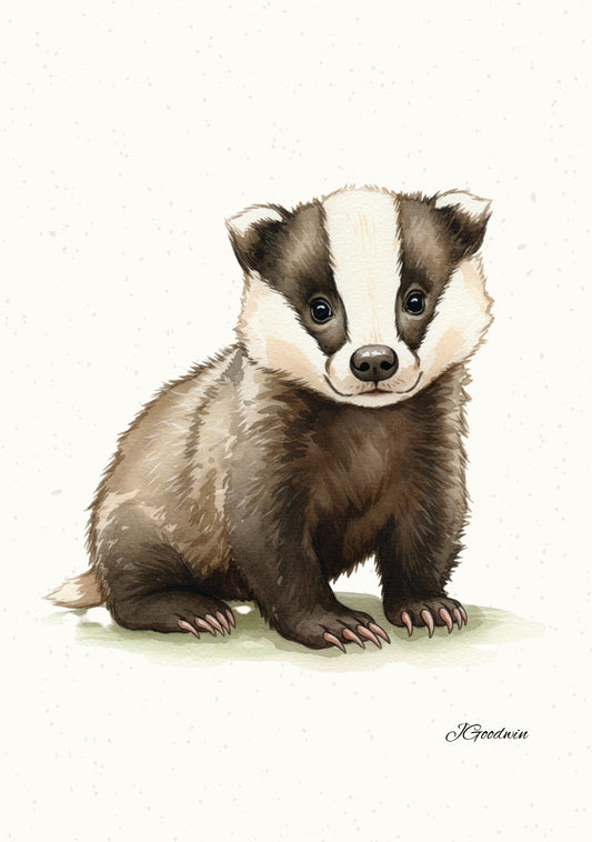 Badger Cub Print